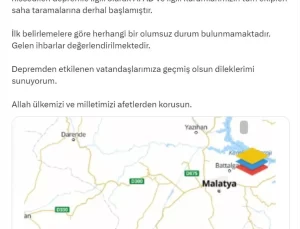 Yerlikaya: Deprem İhbarları Değerlendiriliyor