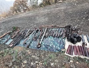 Zap’ta Teröristlere Ait Silah ve Mühimmat Ele Geçirildi