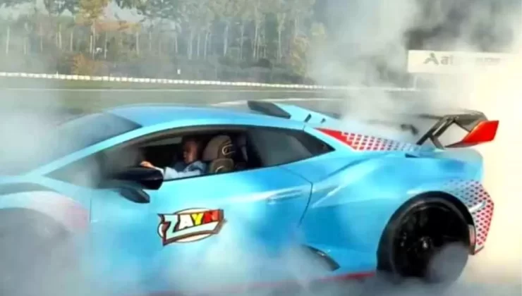 Zayn Sofuoğlu’dan Lamborghini Şovu