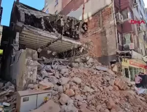 Zonguldak’ta Yıkım İşi Sonrası İş Yerleri Zarar Gördü