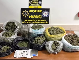 Akşehir’de Uyuşturucu Operasyonu: 6,5 Kilogram Esrar Ele Geçirildi