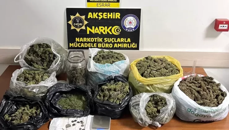 Akşehir’de Uyuşturucu Operasyonu: 6,5 Kilogram Esrar Ele Geçirildi