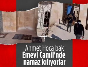 Halep’i ele geçiren muhalifler Emevi Camii’nde namaz kıldı