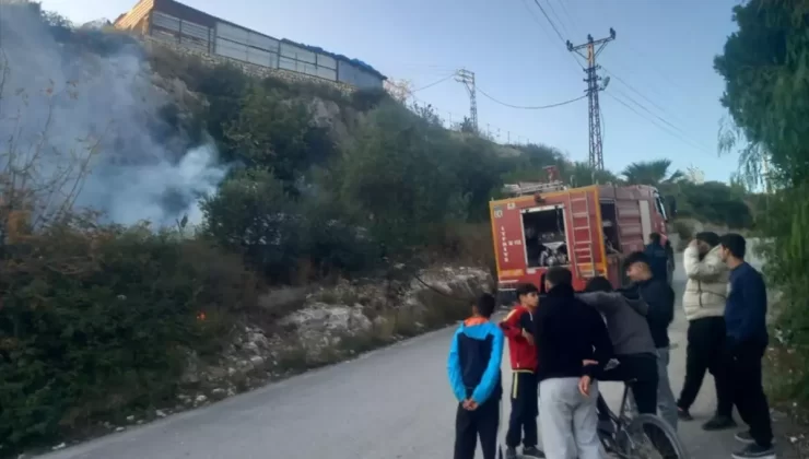 Samandağ’da Bahçe Yangını Kontrol Altında