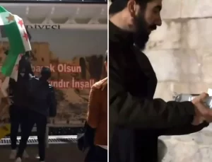 Suriyeli muhaliflerin zaferini lokma dağıtarak kutladılar