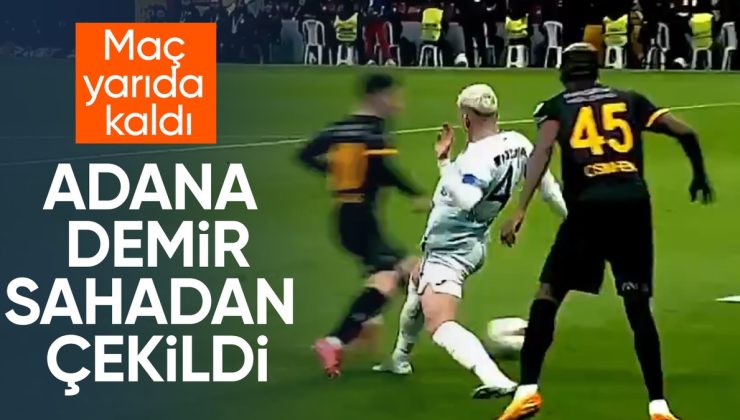 Adana Demirspor, Galatasaray maçında sahadan çekilme kararı aldı