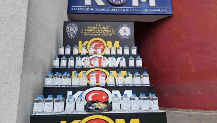 Adana’da 383 Litre Sahte İçki Ele Geçirildi