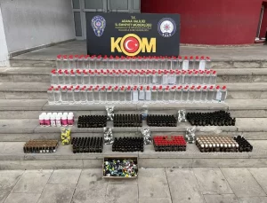 Adana’da Kaçak Alkol Operasyonu