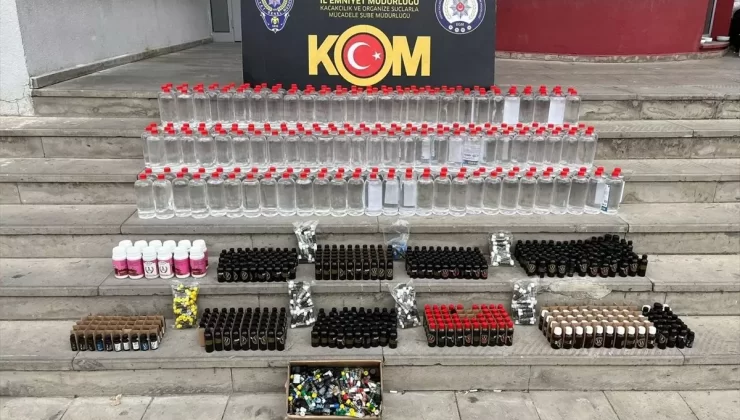 Adana’da Kaçak Alkol Operasyonu