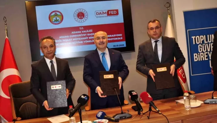 Adana’da Mahkumlara Mesleksel Eğitim Protokolü İmzalandı