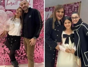 Afra Saraçoğlu’ndan Demet Akalın’ın kızı Hira’ya sürpriz ziyaret