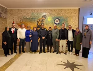 Afyonkarahisar Polis Moral Eğitim Merkezi Müdürü Yıldız, EMŞAV üyeleriyle buluştu