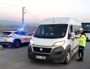 Afyonkarahisar’da Okul Servislerine Denetim