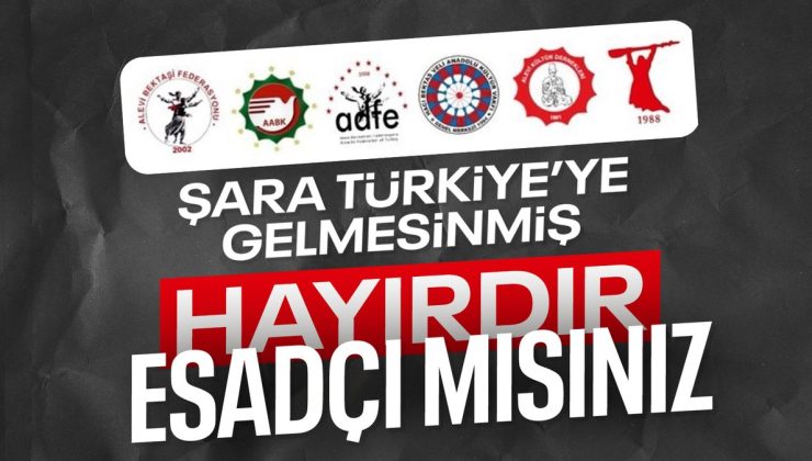 Alevi dernekleri, Ahmed Şara’nın Türkiye’ye gelmesine tepki gösterdi