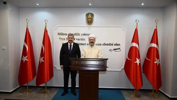 Ali Erbaş Osmaniye’de Kur’an Kursu Açılışına Katıldı