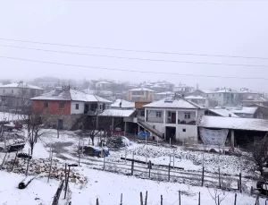 Amasya’nın Yüksek Kesimlerinde Kar Yağışı