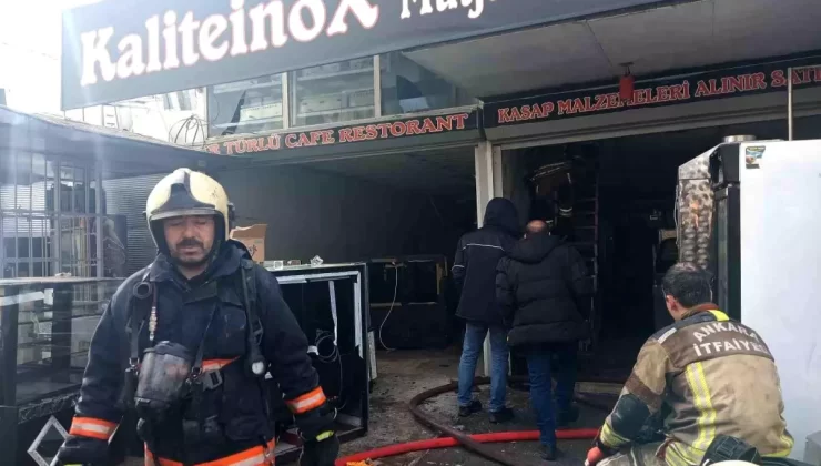 Ankara’da Mobilya Dükkanında Yangın