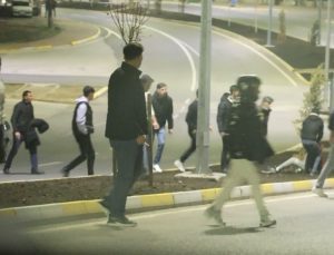 Asker cümbüşü sopalı hengameye dönüştü, destek takım arbedeyi zahmetle önledi