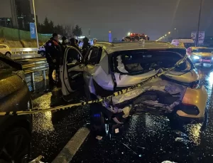 Ataşehir’de Zincirleme Kaza: 1 Ölü, 2 Yaralı