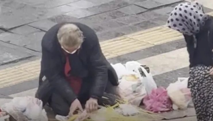 Aydın’da yardım kolisi düşünce çaresizce toplayan yaşlı adam koruma altına alındı