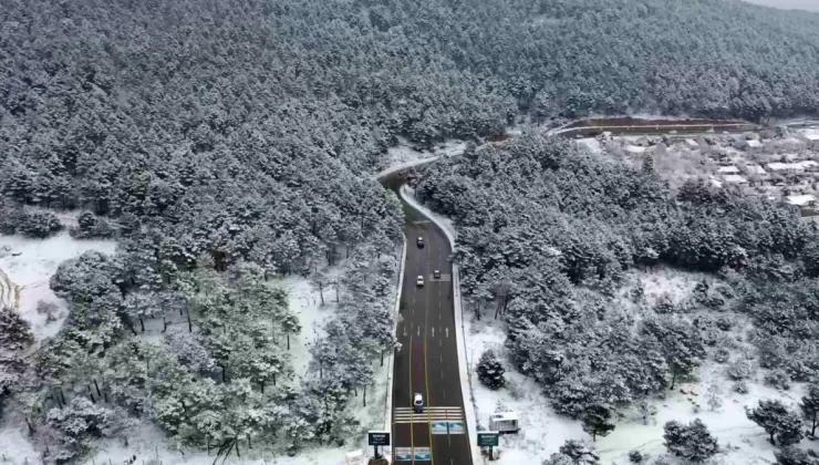 Aydos Ormanı Beyaza Büründü