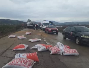 Bafra’da Tır Kazası: 1 Ölü, 2 Yaralı