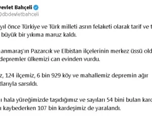 Bahçeli: Depremde kaybettiklerimizin emanetlerine sahip çıkmak haysiyet meselemizdir