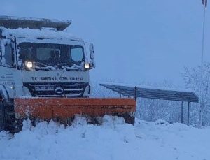 Bartın’da 34 köy yolu ulaşıma kapandı