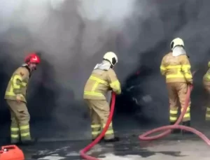 Bartın’da Oto Elektrik Dükkanında Yangın