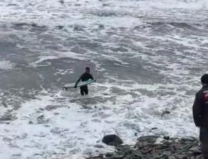 Bartın’da sörf yapmak isteyen 2 kişi boğulmaktan zor kurtuldu