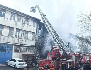Başakşehir’de Kauçuk Atölyesi Yangını