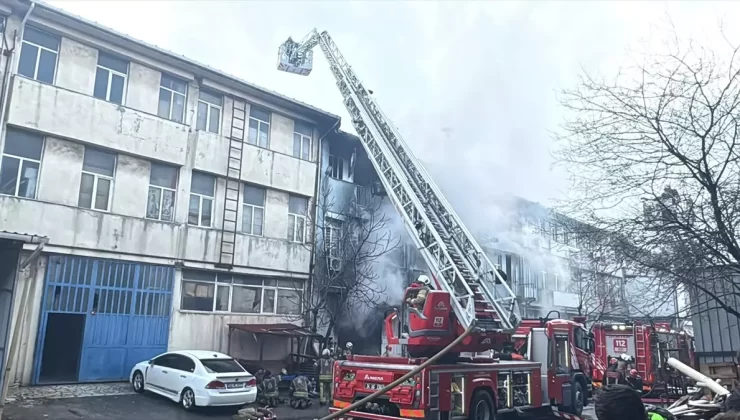 Başakşehir’de Kauçuk Atölyesi Yangını
