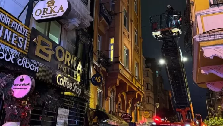 Beyoğlu’nda Otelde Yangın