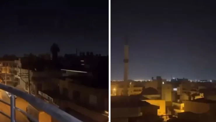 Bir kent diken üstünde! Gece yarısı kaydedilen görüntü korkuttu
