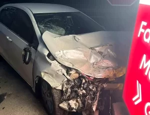 Bolu’da Çarpışma: 1 Yaralı