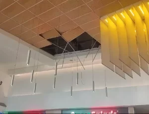 Bursa’da AVM’de Asma Tavan Düşmesi: Bir Kişi Yaralandı