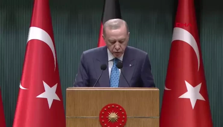 Cumhurbaşkanı Erdoğan, Almanya Cumhurbaşkanı Frank-Walter Steinmeier ile ortak basın toplantısında konuştu
