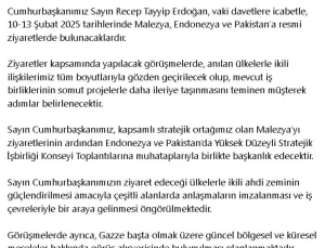 Cumhurbaşkanı Erdoğan, Malezya, Endonezya ve Pakistan’ı ziyaret edecek