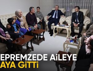 Cumhurbaşkanı Erdoğan’dan Adıyaman’da depremzede bir aileye ziyaret