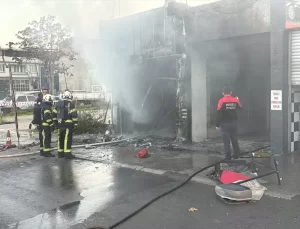 Denizli’de Yangın: Oto Aksesuar Dükkanı Kül Oldu