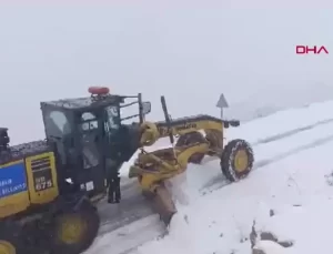 Diyarbakır’da Kardan Kapanan Mahallelerin Yolu Açıldı