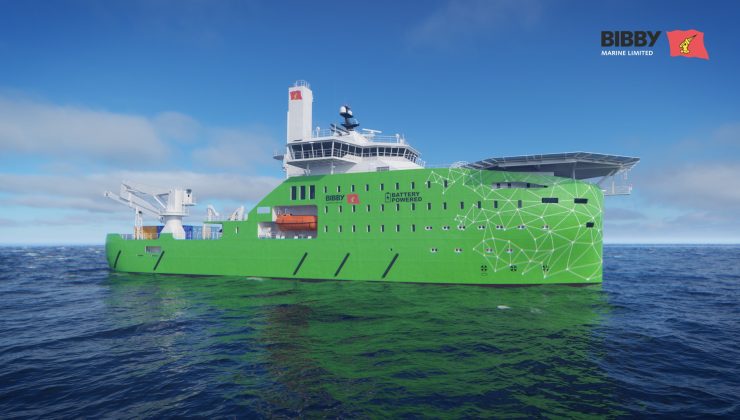 Dünyanın ilk tamamen elektrikli CSOV gemisi inşa ediliyor