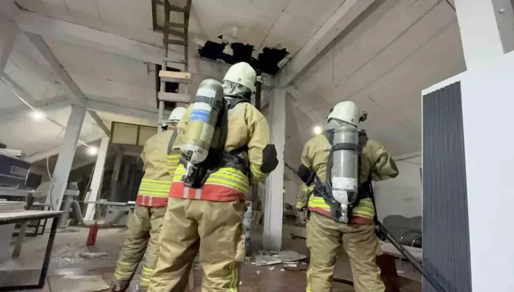 Düzce’de Ahşap Atölyesinde Yangın