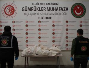 Edirne’de 2025’in ilk ayında 1 ton 177 kilo uyuşturucu yakalandı