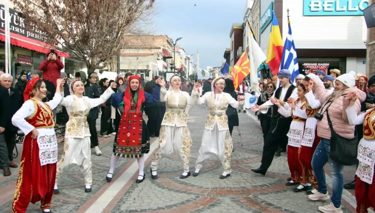 Edirne’de Uluslararası Balkan Halk Oyunları Festivali Coşkuyla Devam Ediyor