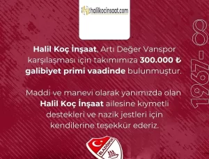 Elazığspor’a 300 Bin Lira Prim Desteği