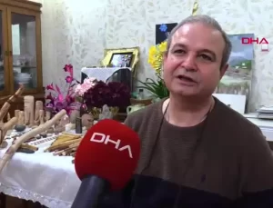 Emekli Mühendis, Doğadan Topladığı Taş ve Ahşapla Sanat Yapıyor