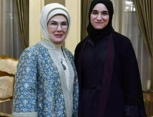 Emine Erdoğan, Suriye Cumhurbaşkanı Şara’nın eşi Latife El Durubi’yi ağırladı