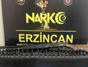 Erzincan’da uyuşturucu husus ve av tüfeği ele geçirildi