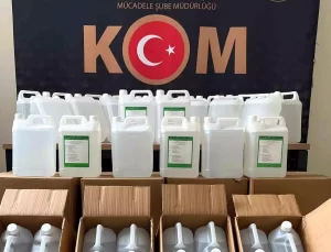 Erzurum’da Kaçak Etil Alkol Operasyonu